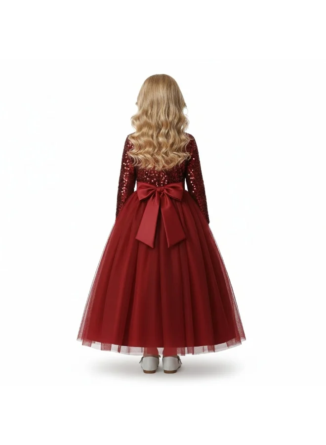 Bidani Glitter Joy Red Dress